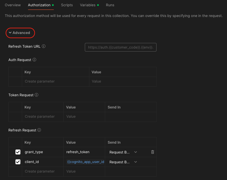 Postman config step 3